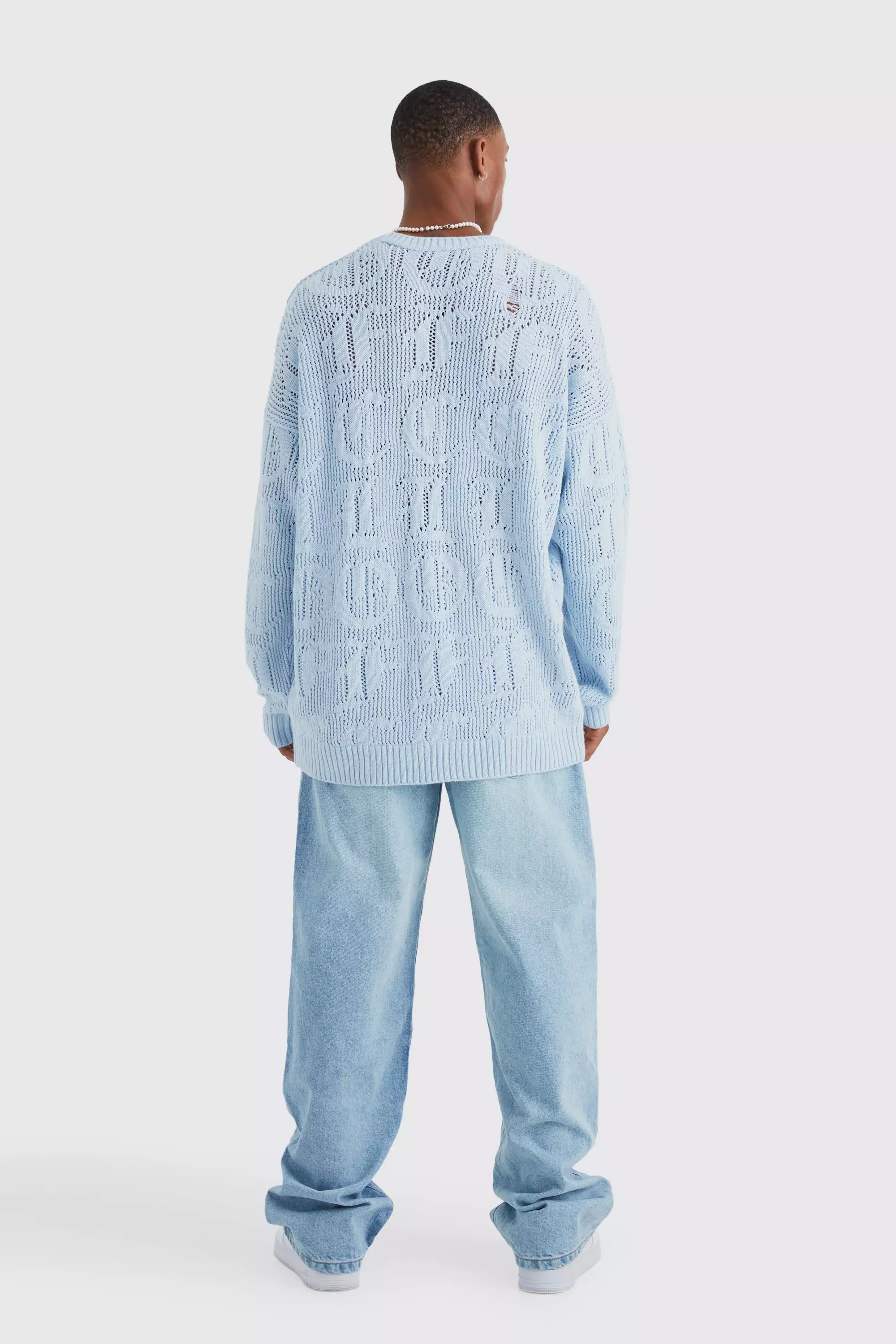 Mens pale hotsell blue jumper